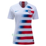 Camisolas de Futebol Estados Unidos Mulher Equipamento Principal 2018 Manga Curta